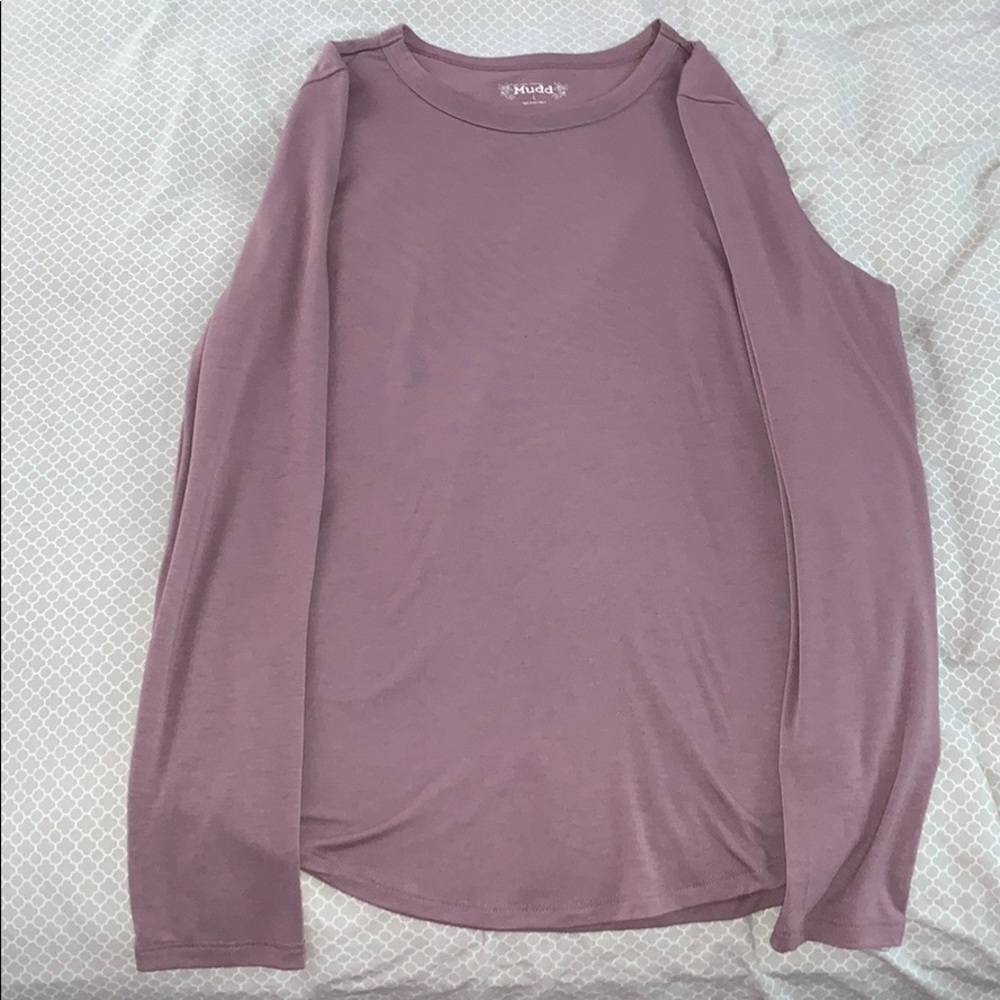 mudd light pink long sleeve shirt